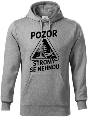 Pozor, stromy se nehnou, černý potisk