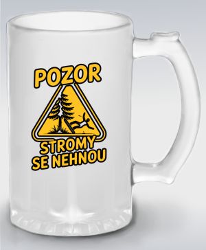 Pozor, stromy se nehnou, černý potisk