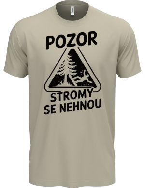 Pozor, stromy se nehnou, černý potisk