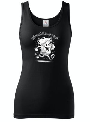 Práce počká, ale pivo uteče, bílý tisk