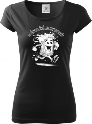 Práce počká, ale pivo uteče, bílý tisk