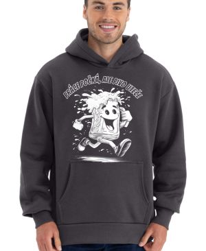 Práce počká, ale pivo uteče, bílý tisk