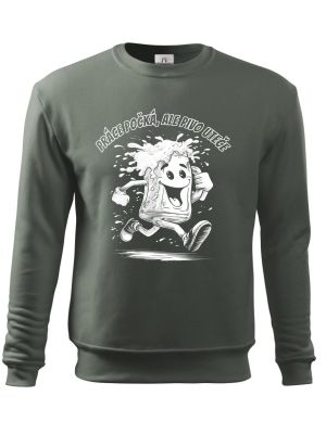 Práce počká, ale pivo uteče, bílý tisk