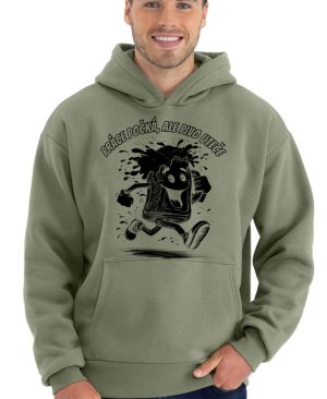 Práce počká, ale pivo uteče, černý tisk