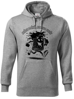 Práce počká, ale pivo uteče, černý tisk