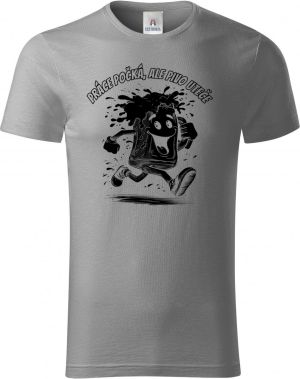 Práce počká, ale pivo uteče, černý tisk