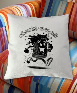 Práce počká, ale pivo uteče, černý tisk