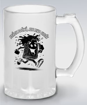 Práce počká, ale pivo uteče, černý tisk