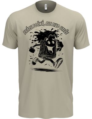 Práce počká, ale pivo uteče, černý tisk