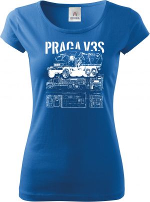 PRAGA V3S, V2 - bílý tisk