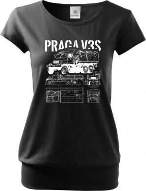 PRAGA V3S, V2 - bílý tisk