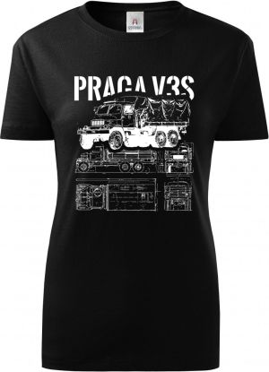 PRAGA V3S, V2 - bílý tisk