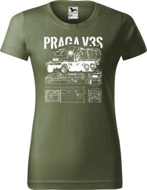 PRAGA V3S, V2 - bílý tisk