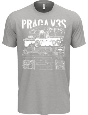 PRAGA V3S, V2 - bílý tisk