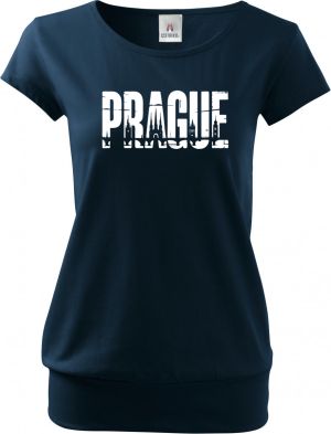 Prague, bílý potisk