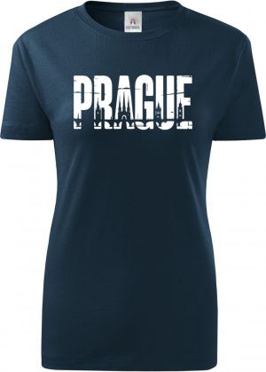 Prague, bílý potisk