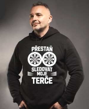 Přestaň sledovat moje terče. Bílý tisk