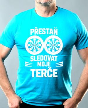 Přestaň sledovat moje terče. Bílý tisk