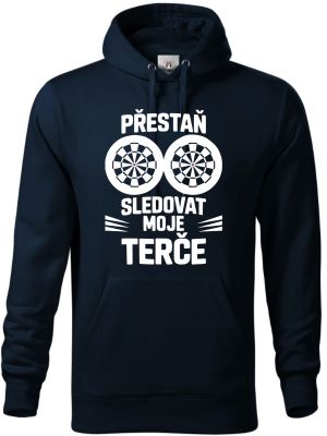 Přestaň sledovat moje terče. Bílý tisk