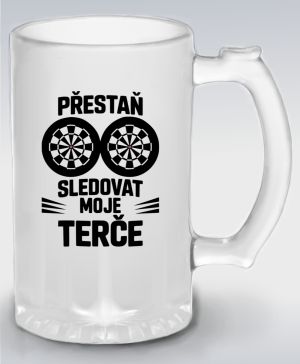 Přestaň sledovat moje terče. Černý tisk