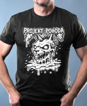 Projekt: Pohoda, bílý potisk