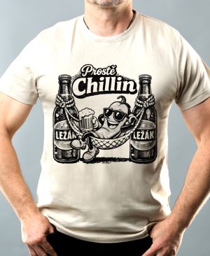 Prostě Chillin, černý potisk