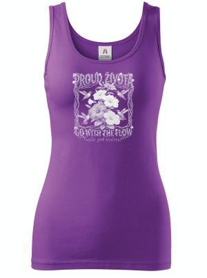 Proud života, bílý potisk