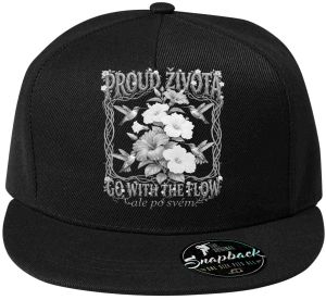 Proud života, bílý potisk