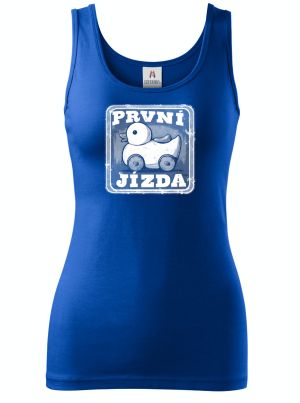 První jízda, bílý potisk