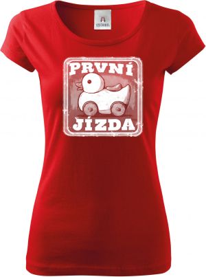 První jízda, bílý potisk