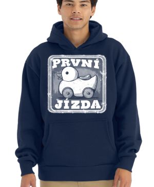 První jízda, bílý potisk