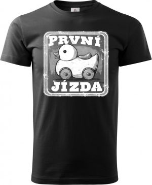 První jízda, bílý potisk