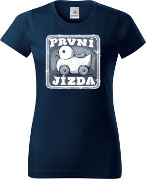 První jízda, bílý potisk