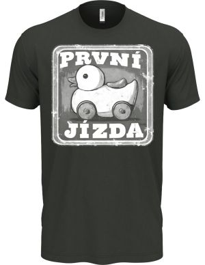 První jízda, bílý potisk