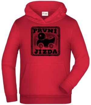 První jízda, černý potisk