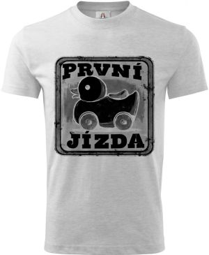 První jízda, černý potisk