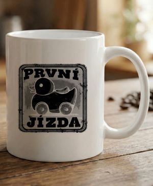 První jízda, černý potisk