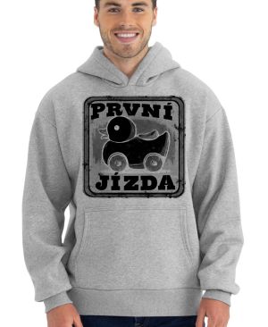 První jízda, černý potisk