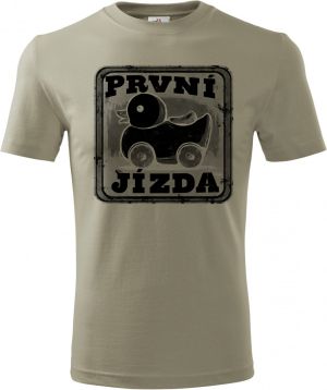 První jízda, černý potisk