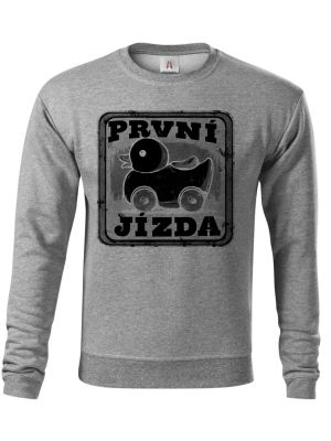 První jízda, černý potisk