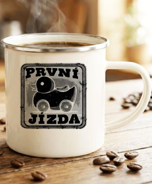 První jízda, černý potisk