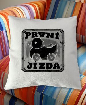 První jízda, černý potisk