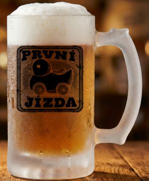 První jízda, černý potisk