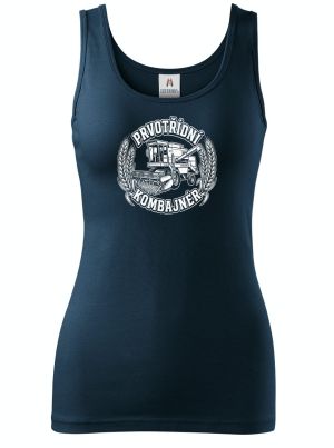 Prvotřídní kombajnér, bílý potisk