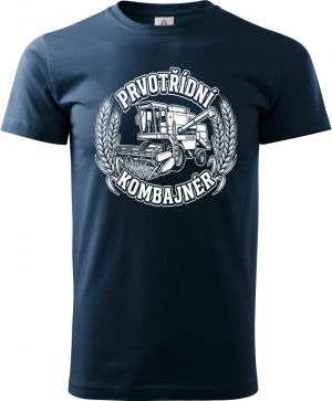 Prvotřídní kombajnér, bílý potisk