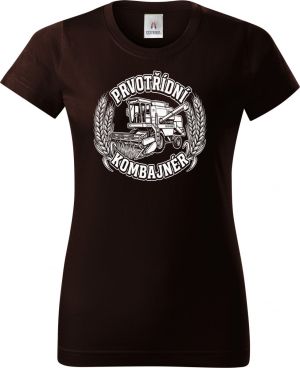 Prvotřídní kombajnér, bílý potisk