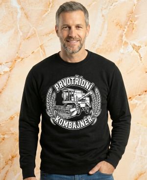 Prvotřídní kombajnér, bílý potisk