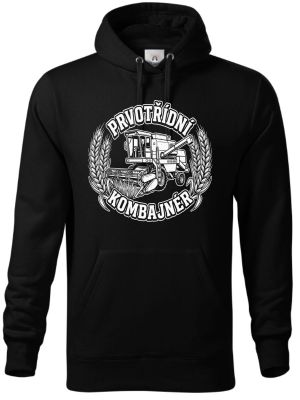 Prvotřídní kombajnér, bílý potisk