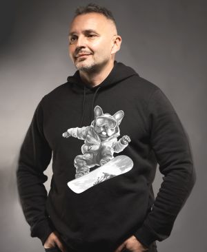 Psí freestyle,bílý potisk