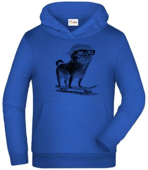 Psí jízda, mops, černý potisk